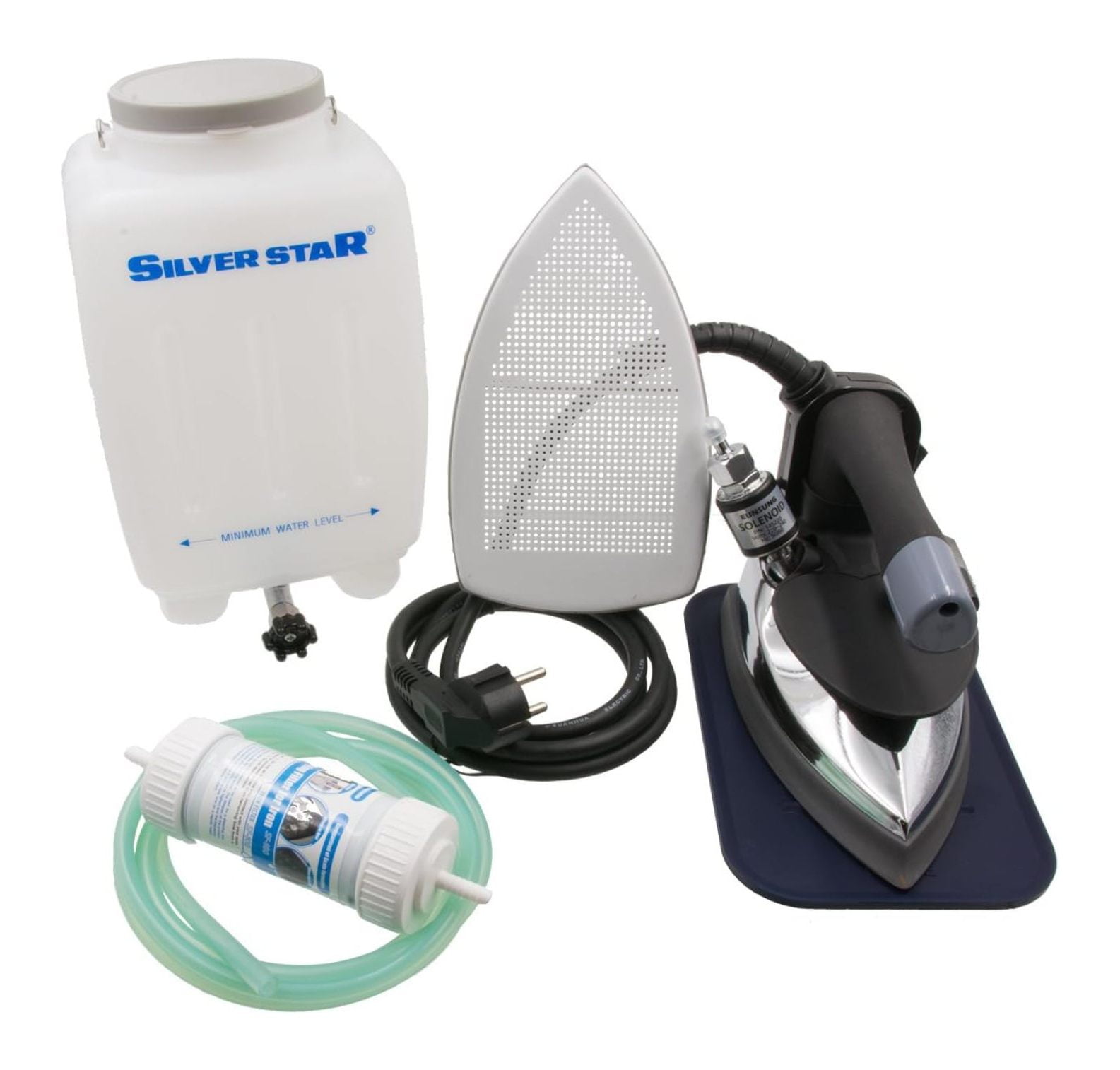 Gravity- Feed Steam Iron ~ Silver star ES-300 - Standard 110 Volt