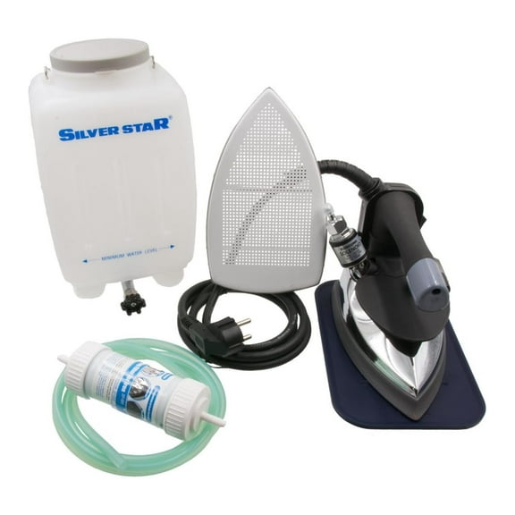 Gravity- Feed Steam Iron ~ Silver star ES-300 - Standard 110 Volt