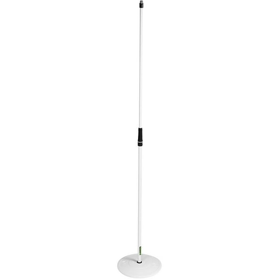 Gravity GMS23W Microphone Stand with Round Base in White