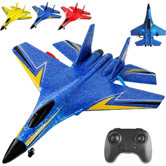 Gravity Glider,Gravity Glider Foam Rc Fighter, Remote Control Airplane Model,with LED 2.4g Rc Airplanes for Adults