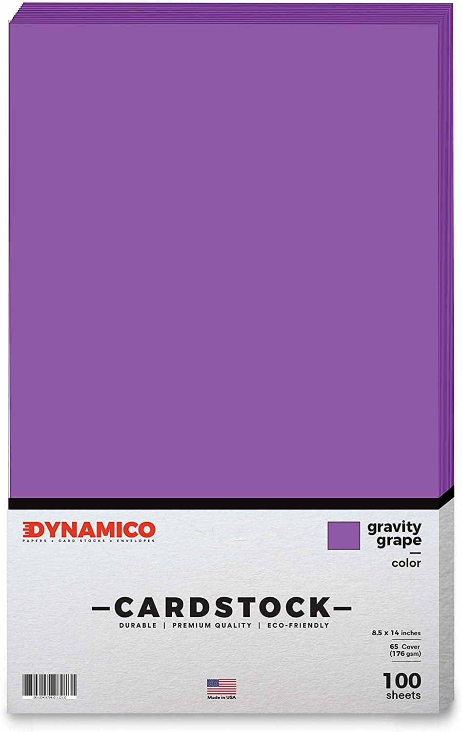 Gravity Grape 8.5 x 14" Cardstock Paper - Legal/Menu Size - for Cards and Stationery Printing | Medium weight 65 LB (175 gsm) Cover Card Stock | 100 Sheets Per Pack