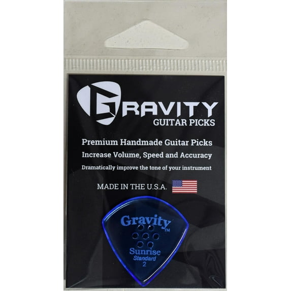 Gravity Guitar Picks Sunrise Standard 2mm Polished Multi-Hole Pick