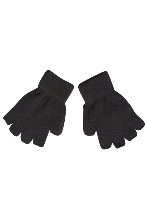 Gravity Kids Fingerless Color Array Gloves - Black