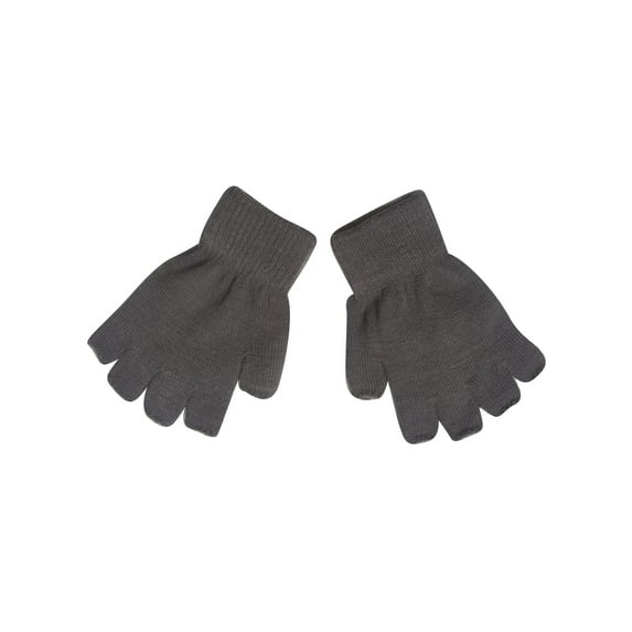 Gravity Kids Fingerless Color Array Gloves - Grey