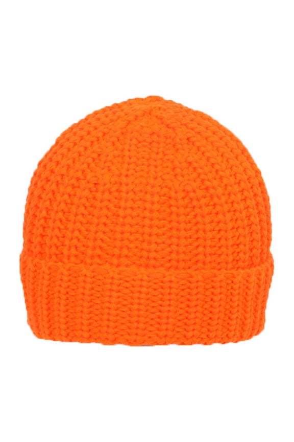Gravity Knitted Cuff Beanie - Orange
