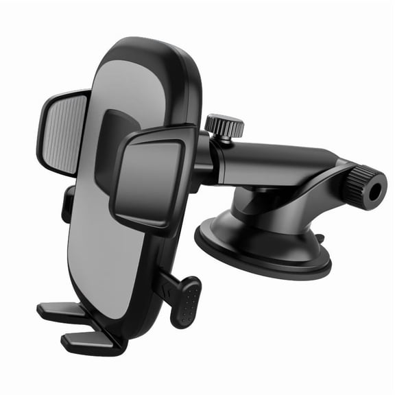 Gravity-Link Car Phone Mount with Telescopic Arm - Universal Windshield/Dashboard/Center Console Holder for All Smartphones