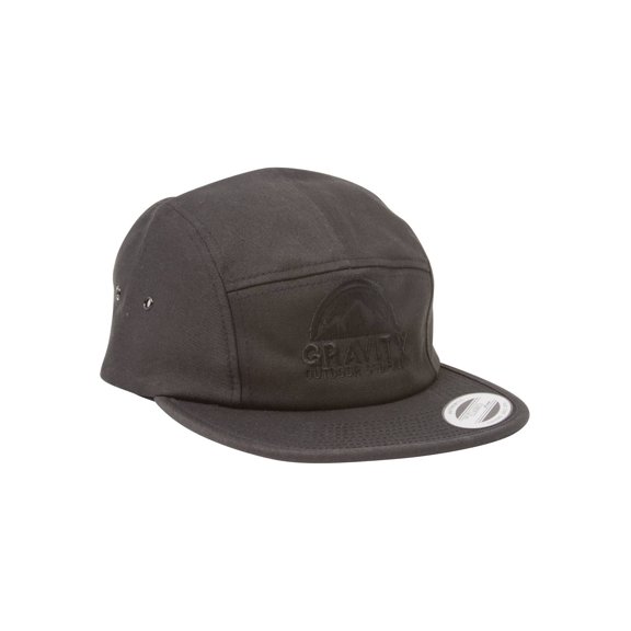 Gravity Outdoor Co. 5 Panel Hat - Blackout
