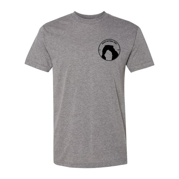 Gravity Outdoor Co. Arches National Park Mens T-Shirt - Athletic Grey - XL
