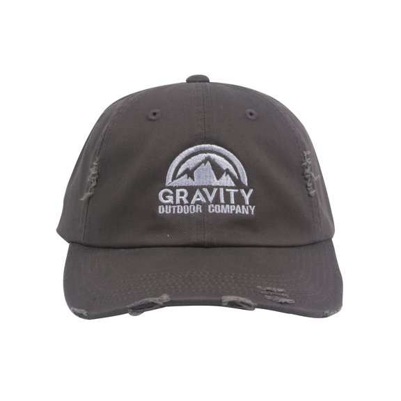 Gravity Outdoor Co. Distressed Adjustable Baseball Cap - Nickel