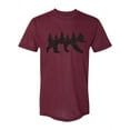 thumbnail image 1 of Gravity Outdoor Co. Forest Bear Silhouette Short-Sleeve T-Shirt - Cranberry Red L, 1 of 1