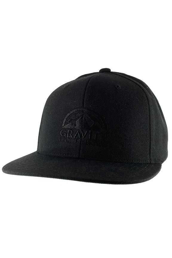 Logo Authentic Snapback Hat - Blackout