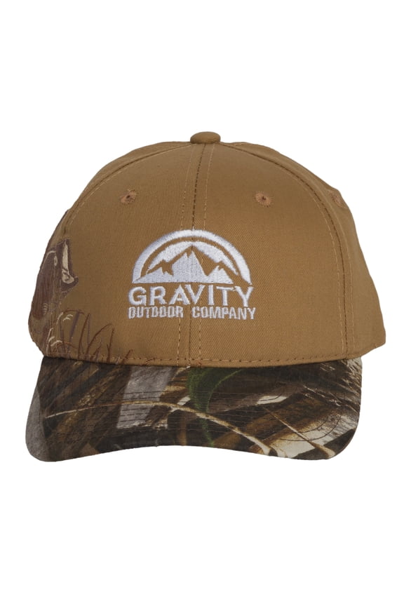 Logo Fishing Bass Two-Tone Tree Adjustable Baseball Cap