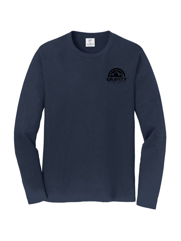Long-Sleeve Shirt - Deep Navy - Black Logo - M