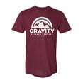 thumbnail image 1 of Gravity Outdoor Co. Mens AA USA Made T-Shirt - White Logo - Cranberry - XL, 1 of 1