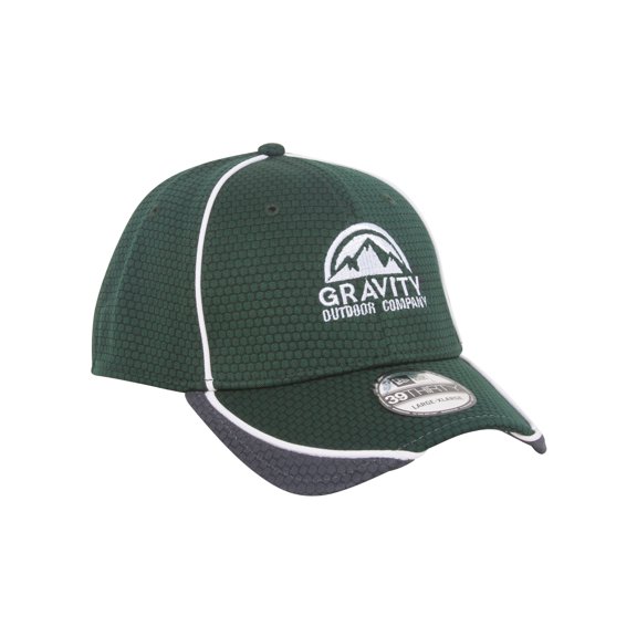 Gravity Outdoor Co. Mesh Pattern Stretch Fit Baseball Cap - Forest Green - ML