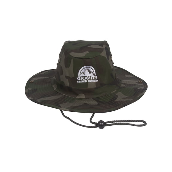 Gravity Outdoor Co. Safari Explorer Sun Hat w/ Flap - Camo - X-Large