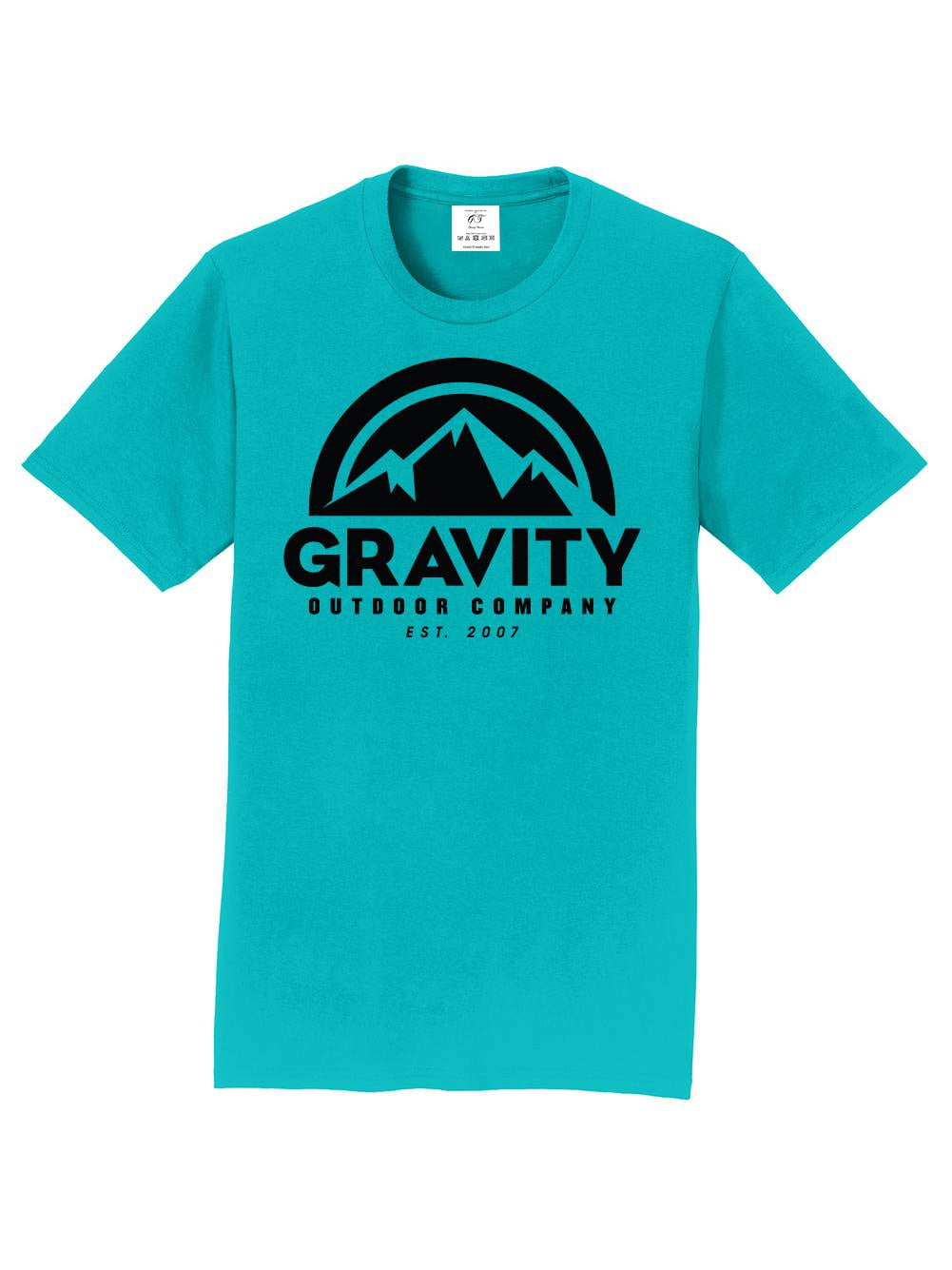 Gravity Outdoor Co. Short-Sleeve T-Shirt - Orange - Black Logo - Small