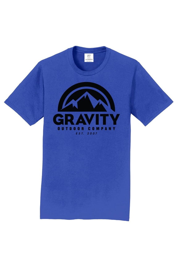 Short-Sleeve T-Shirt - Royal - Black Logo - Medium