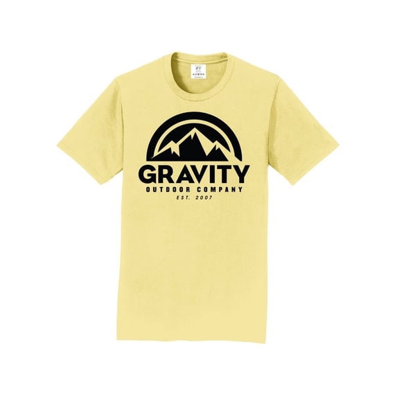 Gravity Outdoor Co. Short-Sleeve T-Shirt - Trophy Gold - Black Logo - Medium