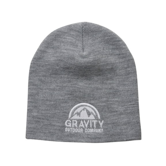Gravity Outdoor Co. Slouchy Winter Beanie - Grey/White