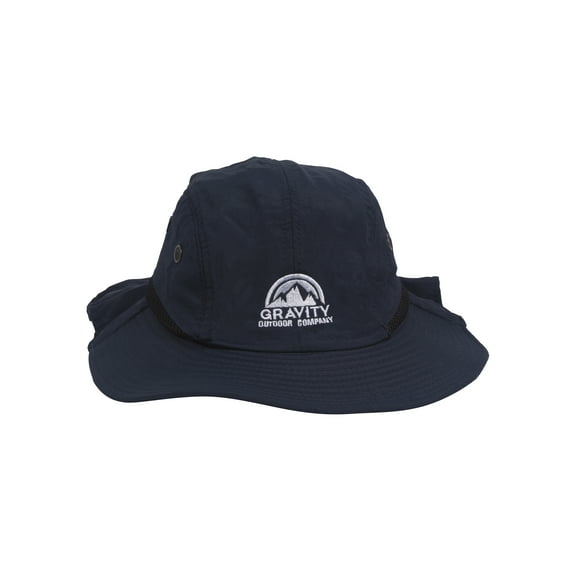 Gravity Outdoor Co. Travelers Flap Cap - Navy