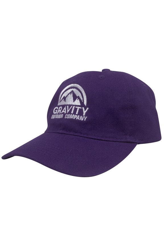 Unstructured Hat - Purple - White Logo