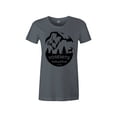thumbnail image 1 of Gravity Outdoor Co. Yosemite Womens AA USA Made Short-Sleeve T-Shirt - Black Logo - Asphalt - XL, 1 of 1