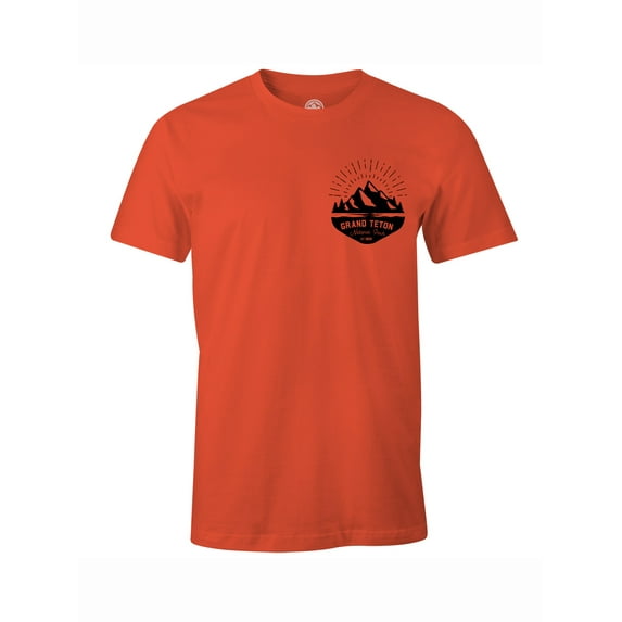 Gravity Outdoor Company Grand Teton AA USA Made T-Shirt - Orange - Medium
