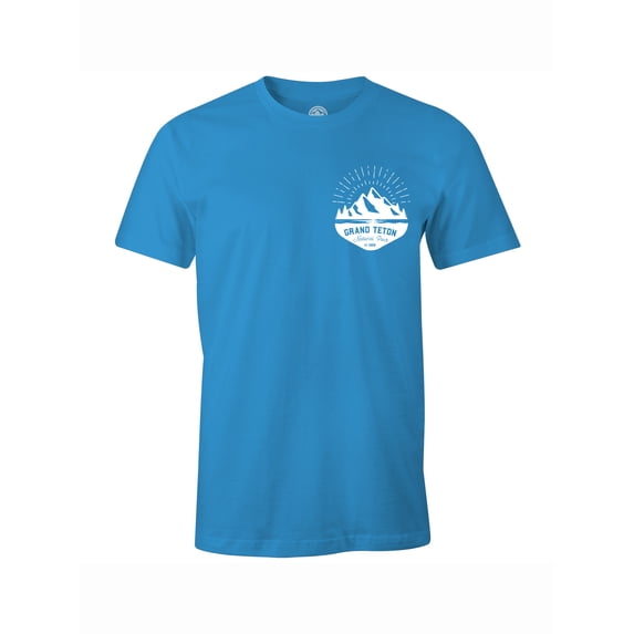 Gravity Outdoor Company Grand Teton AA USA Made T-Shirt - Turquoise - 2X-Large