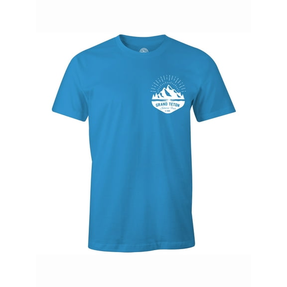Gravity Outdoor Company Grand Teton AA USA Made T-Shirt - Turquoise - Large