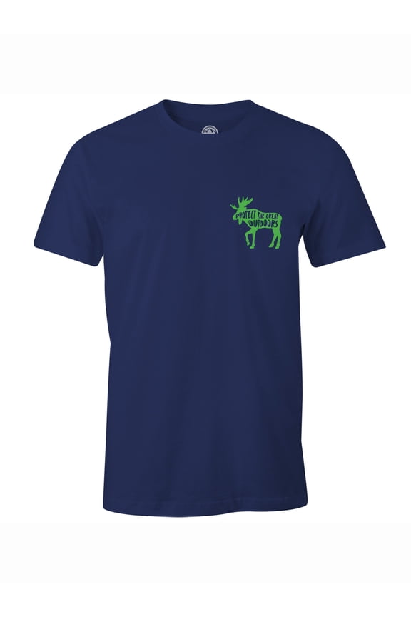 Gravity Outdoor Company Protect the Great Outdoors AA USA Made T-Shirt - Navy - Small
