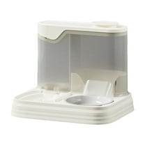 Gravity Pet Feeder and Water Bowl Combo, 1.5L Food 1L Water Dispenser for Dogs Cats up to 25 Lbs, Non-Electric Leakproof Design