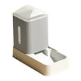 thumbnail image 1 of Gravity Pet Feeder and Water Dispenser Removable Fully Enclosed Waterer Feeder Dog Automatic Feeder Set for Pet 3.5L Grey, 1 of 8