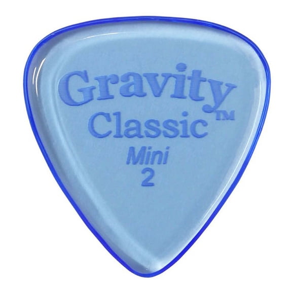 Gravity Picks Classic Guitar Pick - 2.0mm Blue - Polished