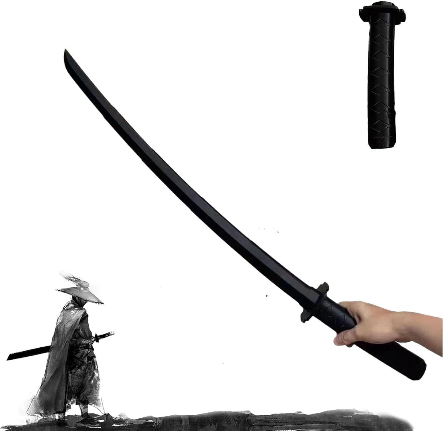 Gravity Retractable Samurai Sword Model Toys, Plastic Retractable Sword