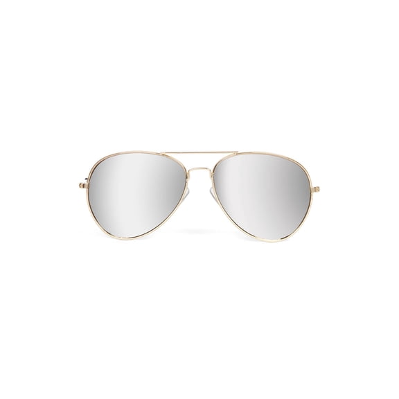 Gravity Shades Classic Gold Full Mirror Lens Aviator Sunglasses