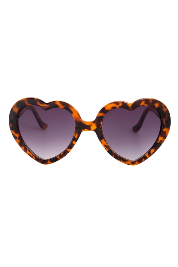 Heart Shaped Sunglasses, Leopard