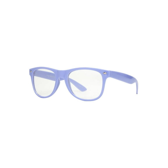 Gravity Shades Horn-Rimmed Clear Sunglasses, Lilac