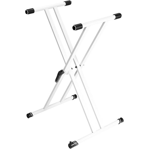 Gravity Stands KSX 2 Double X-Braced Keyboard Stand, White