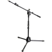 Microphone Stand With Folding Tripod Base And 2-Point Adjustment Telescoping Boom Short