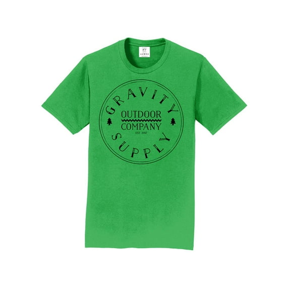 Gravity Supply Outdoor Short-Sleeve T-Shirt - Black Logo - Pro Kelly Green - S