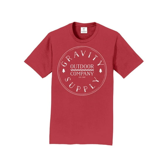 Gravity Supply Outdoor Short-Sleeve T-Shirt - White Logo - Team CardInal - XL