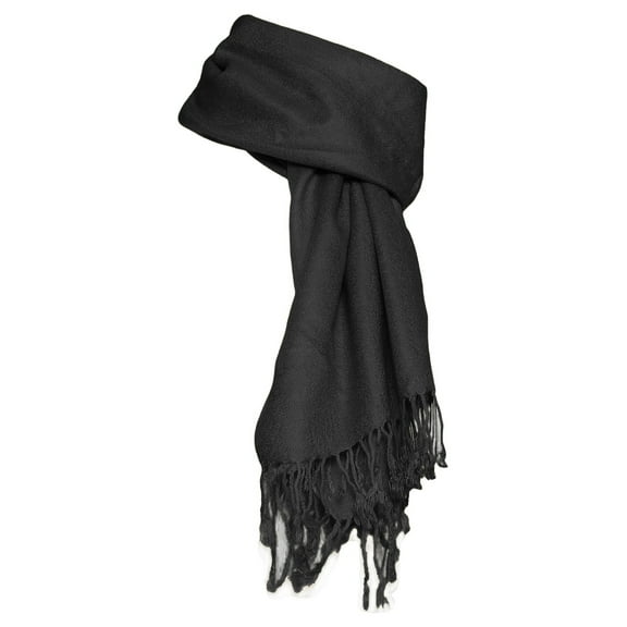 Gravity Threads 100% Pashmina Soft Shawl Wrap Scarf, Black