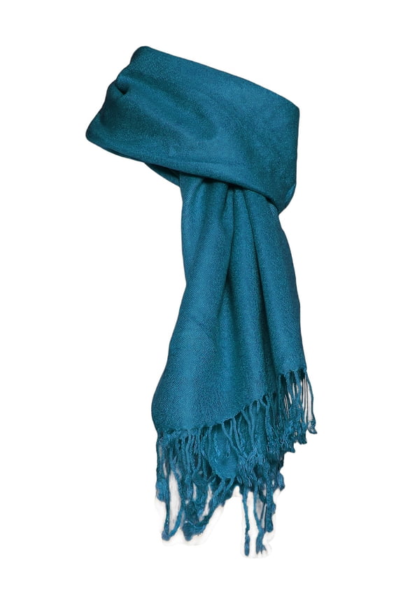 100% Pashmina Soft Shawl Wrap Scarf, Navy