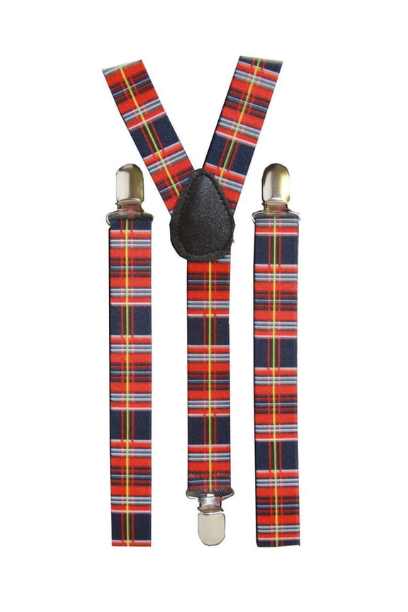 Adjustable Suspenders, Scottish Plaid