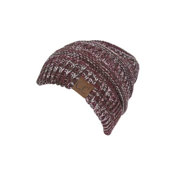 Gravity Threads Adult 4 Tone Soft Beanie - Burgundy