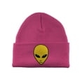 thumbnail image 1 of Gravity Threads Alien Head Patch Cuffed Beanie - Hot Pink, 1 of 3