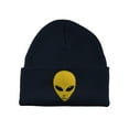 thumbnail image 1 of Gravity Threads Alien Head Patch Cuffed Beanie - Navy, 1 of 3