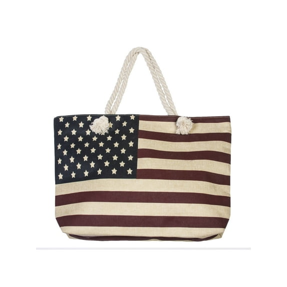 Gravity Threads American Flag Tote Bag w Rope Handles