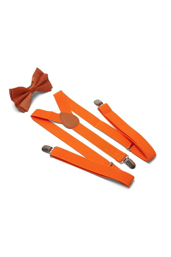 Bowtie And Suspenders Combo Package, Orange